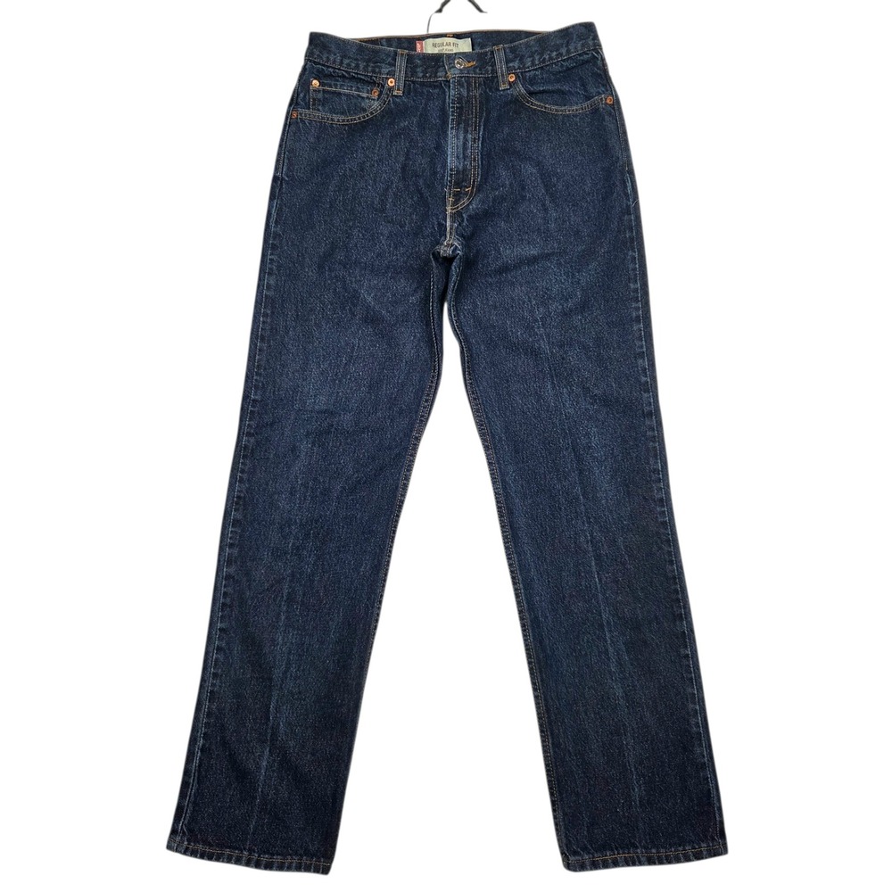 Vtg Levi's 505 Y2K Regular Fit Jeans Mens 34x32 Fits 32×32‎ Dark Blue Straight